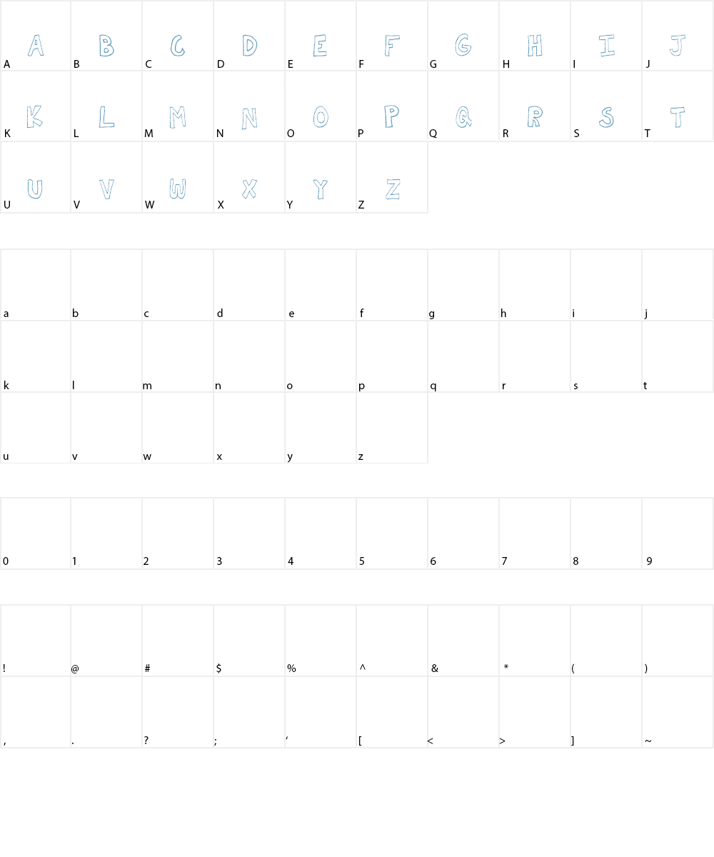 AEZ basic font Font Character